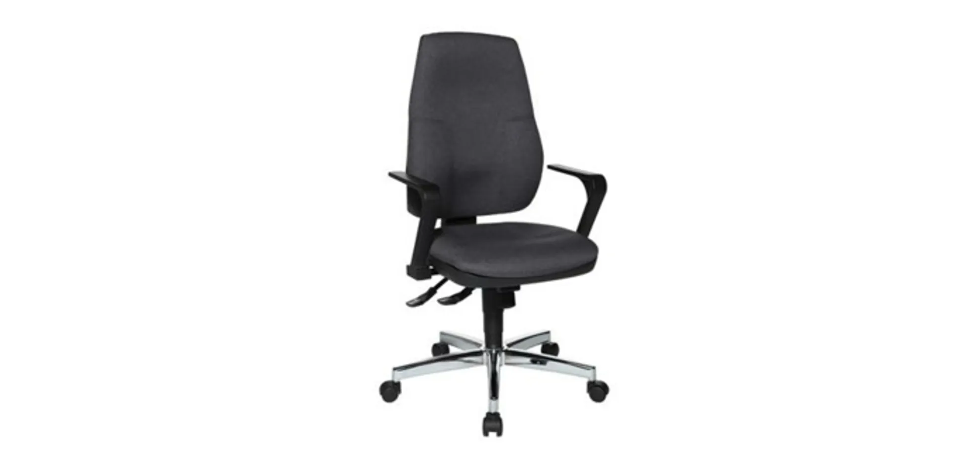 Design-Drehstuhl Ergo Work 270 - Stoff, Anthrazit
