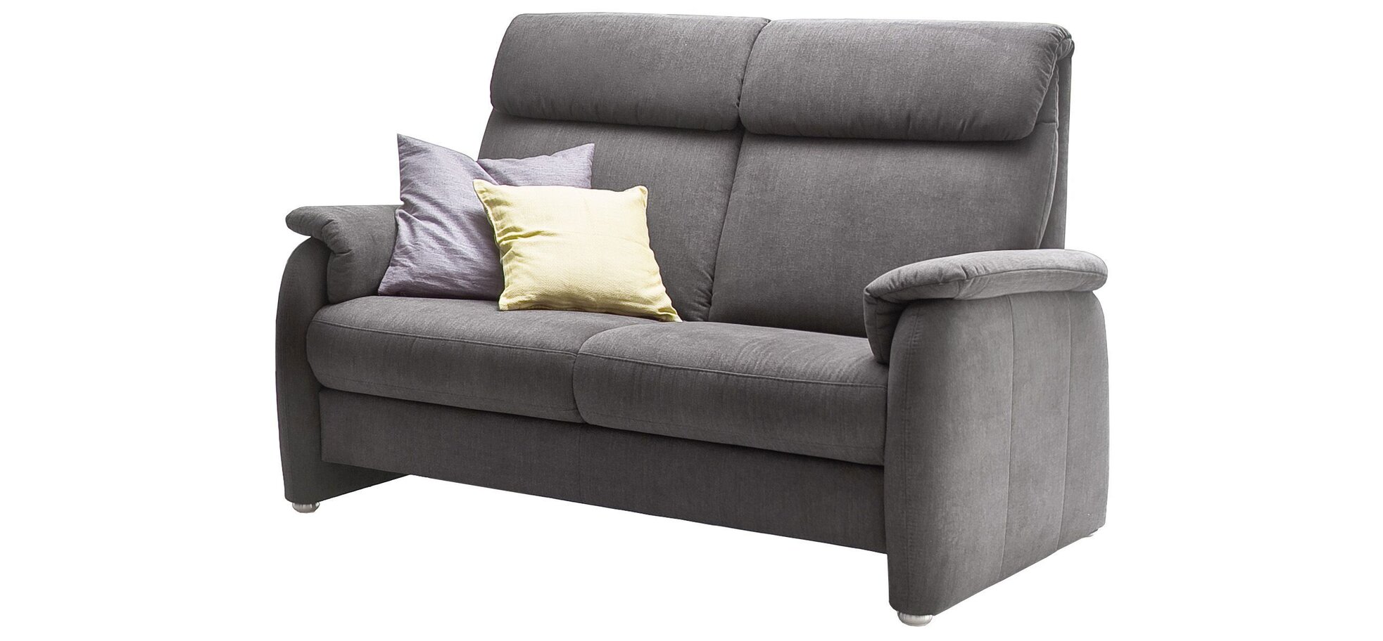 Sofa - 2-Sitzer, Stoff, Anthrazit