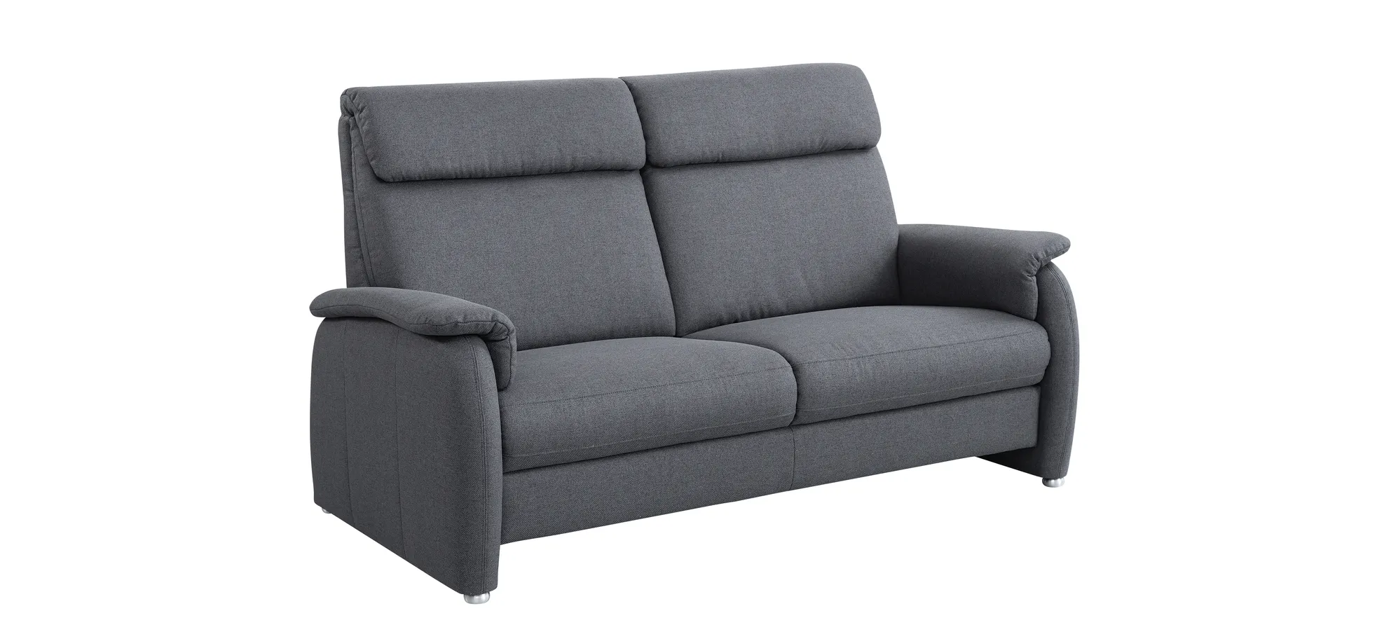 Sofa EM Barcelona - 2,5-Sitzer, Stoff, Anthrazit