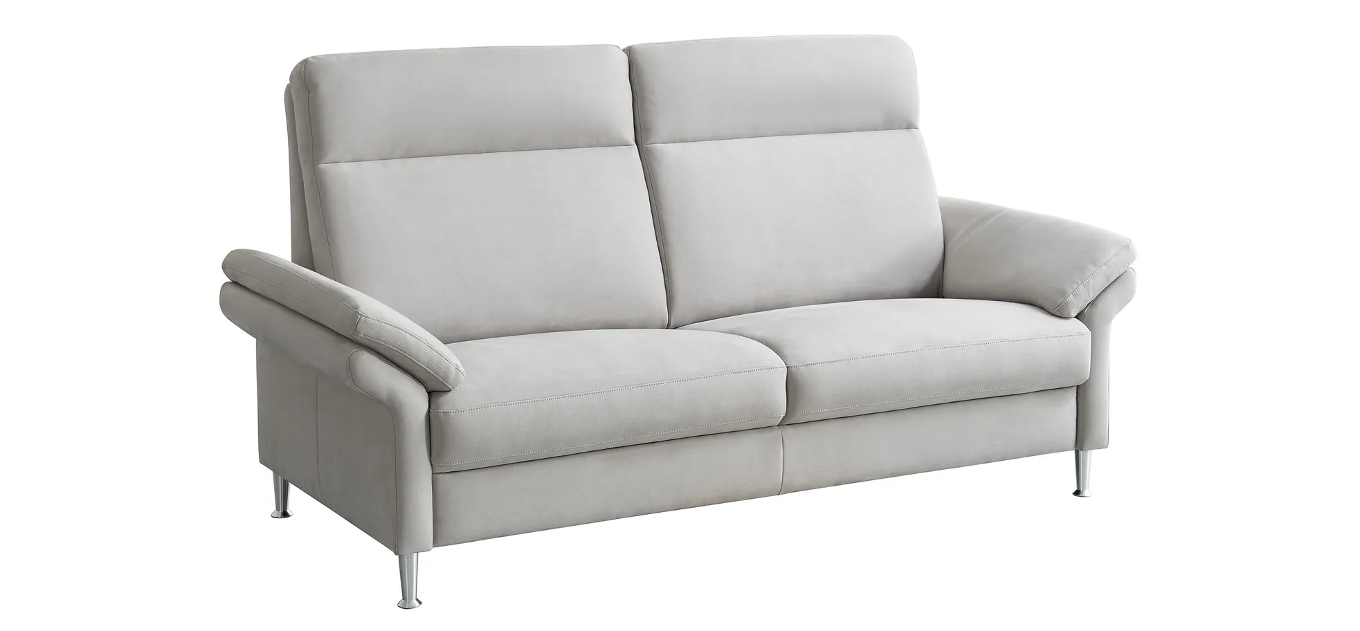 Sofa EM Helsinki - 3-Sitzer, Stoff, Silbergrau