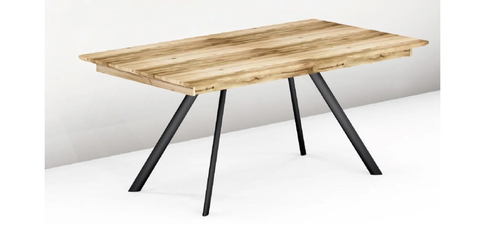 Esstisch - ausziehbar, LB ca. 290x100 cm, Eiche furniert