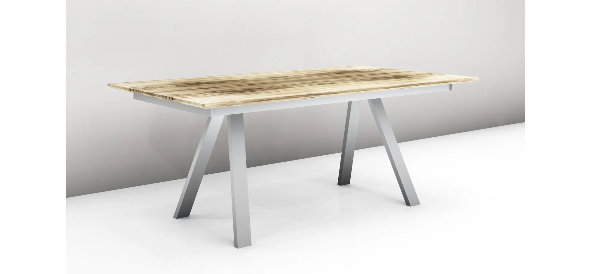 Esstisch - ausziehbar, LB ca. 290x100 cm, Eiche furniert