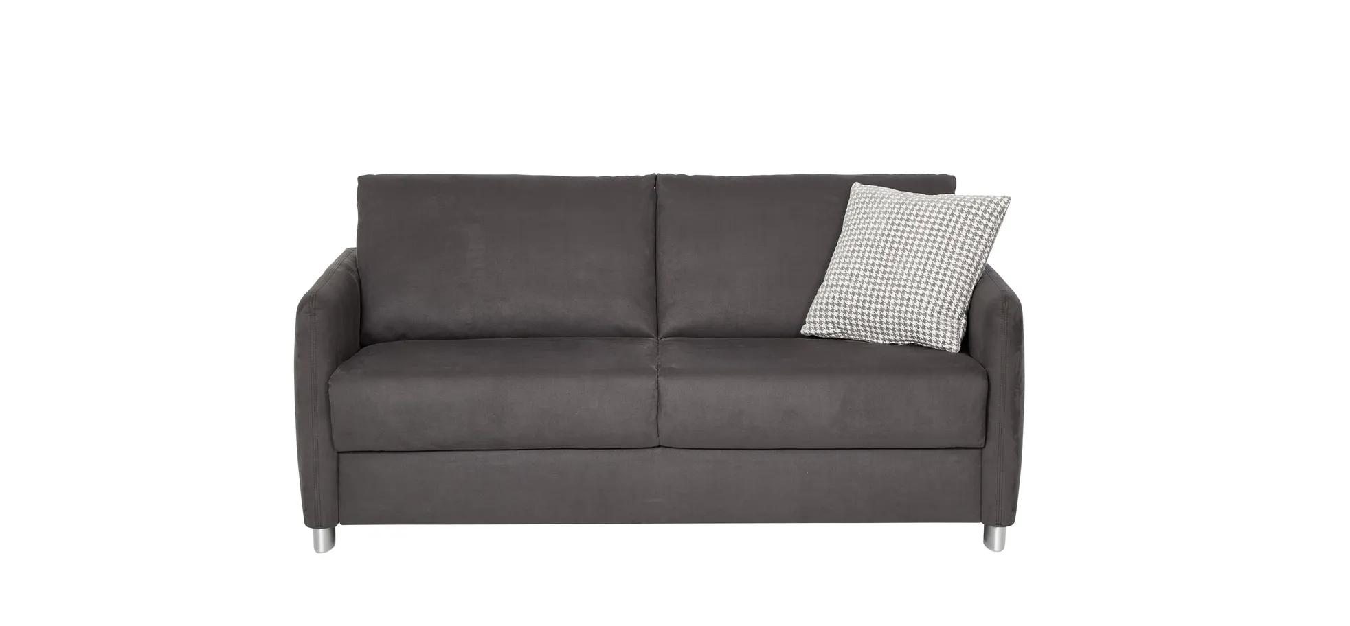 Schlafsofa - 2-Sitzer mit Schlaffunktion, Stoff, Schwarz 