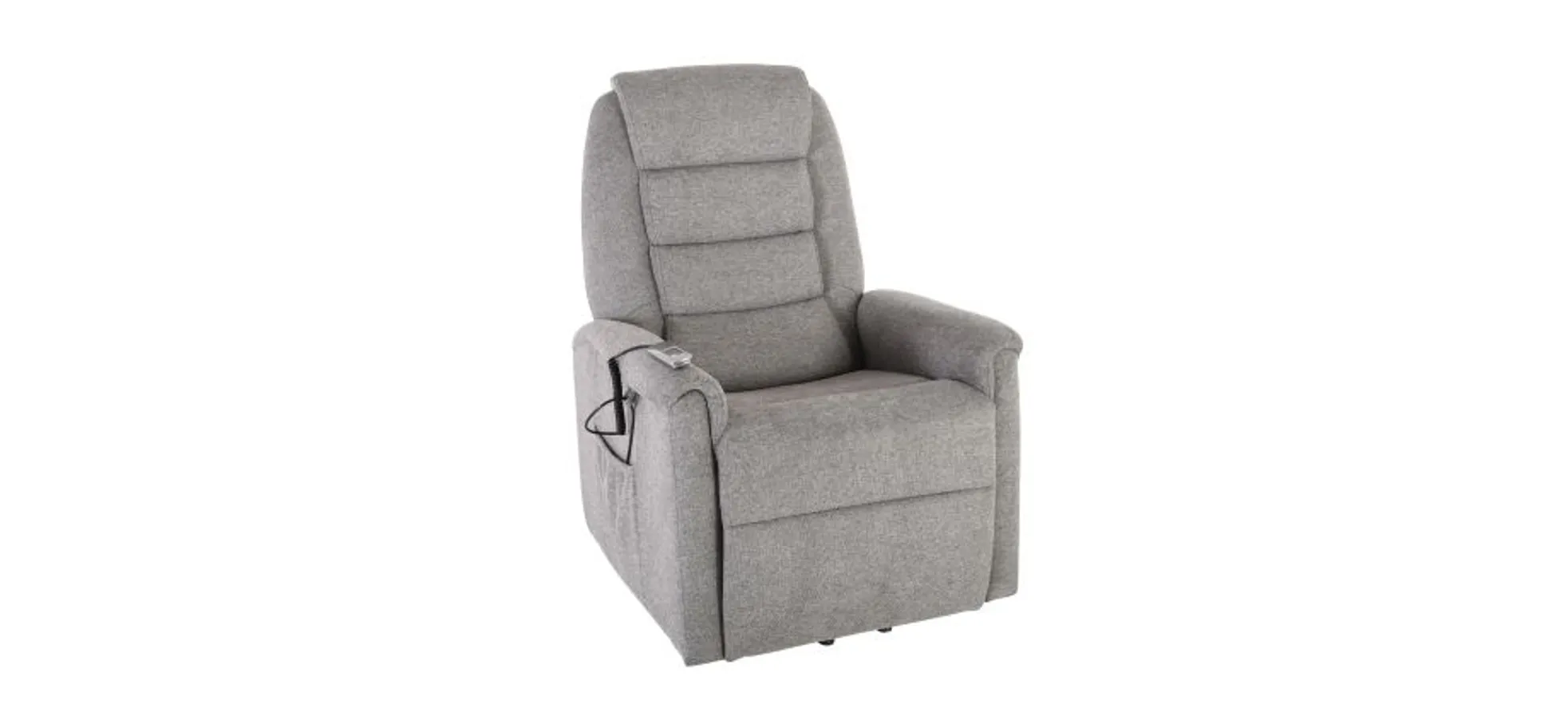 TV-Sessel MYRON - Relaxfunktion, Aufstehhilfe, Stoff, Grau