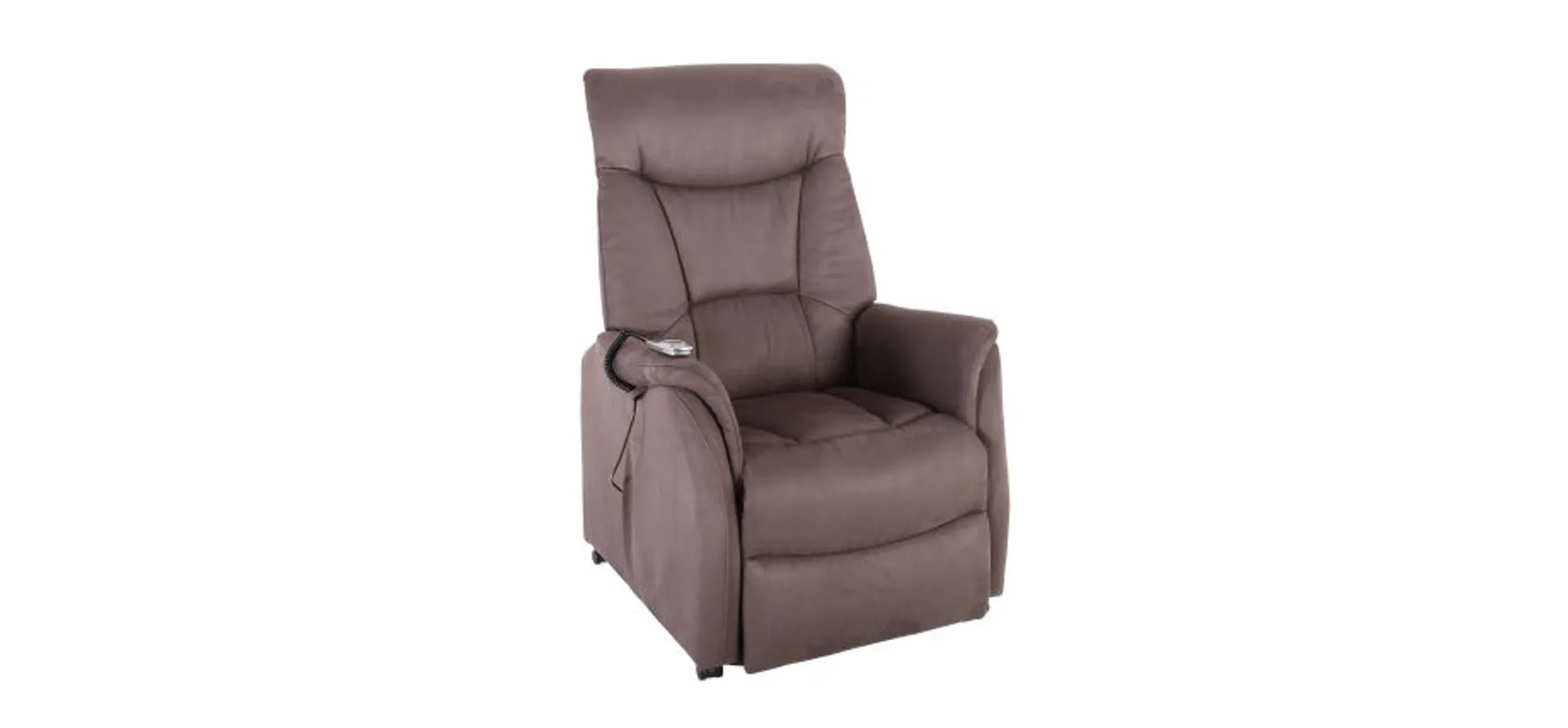 TV-Sessel MALEK - Relaxfunktion, Stoff, Braun