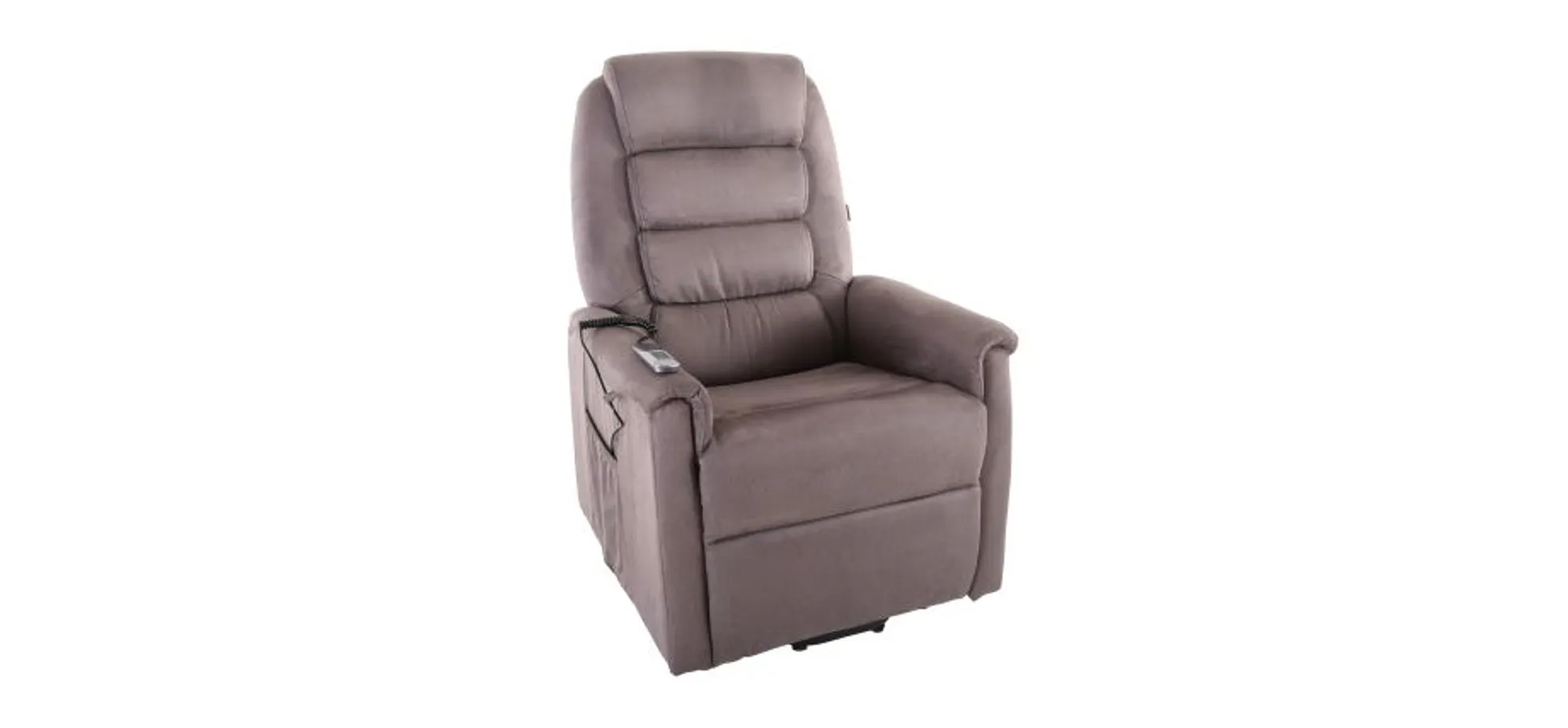 TV-Sessel MYRON - Aufstehhilfe, Relaxfunktion, Stoff, Braun