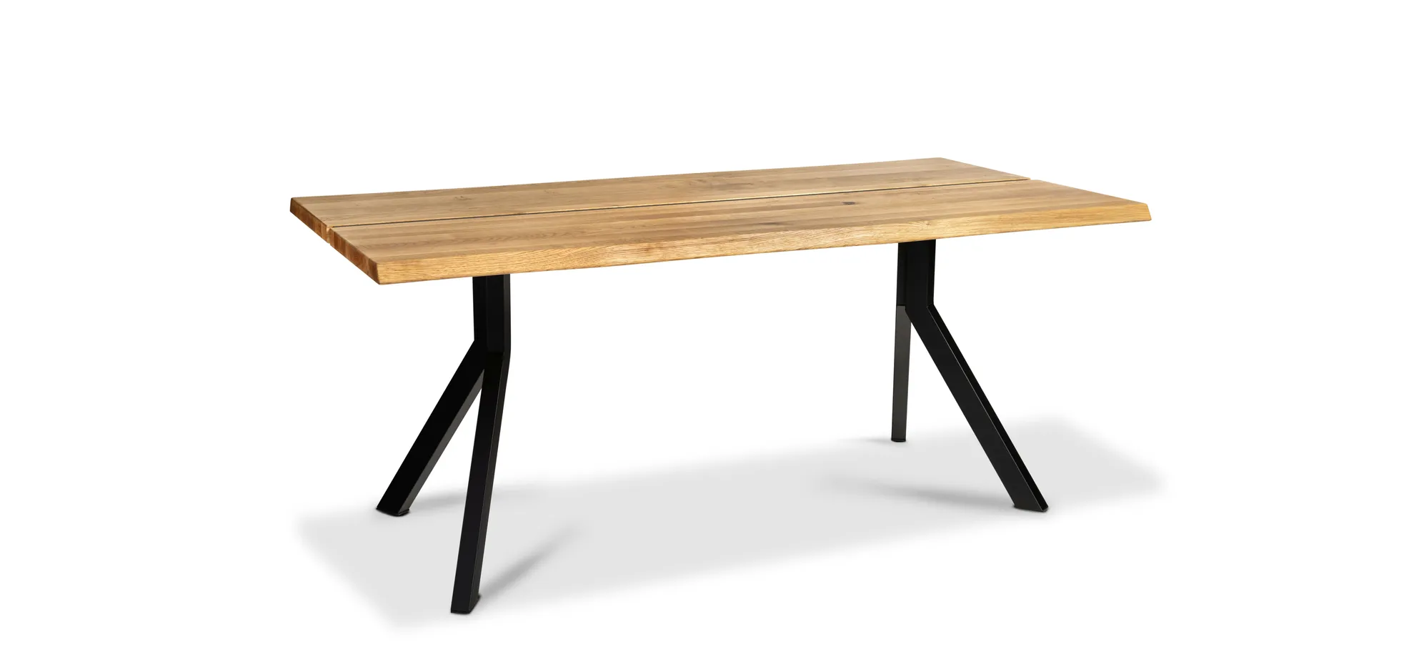 Esstisch - LB ca. 180x90 cm, Wildeiche massiv