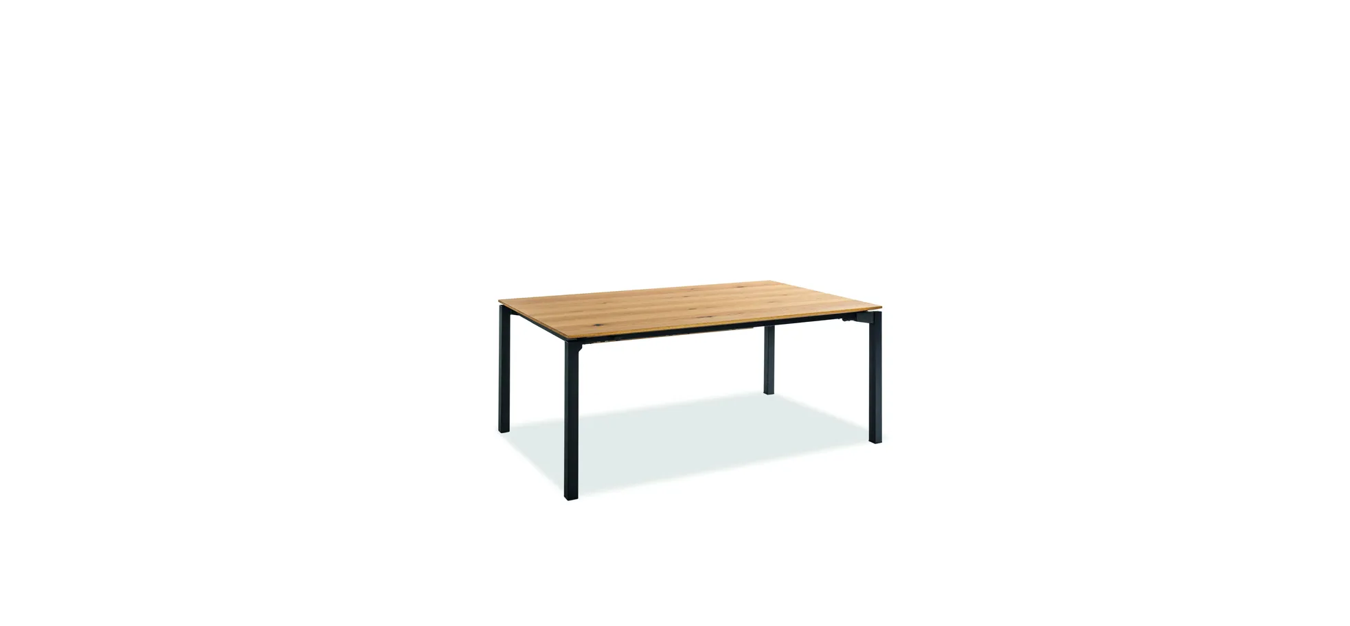 Esstisch - ausziehbar, LB ca. 180x100 cm, Eiche furniert