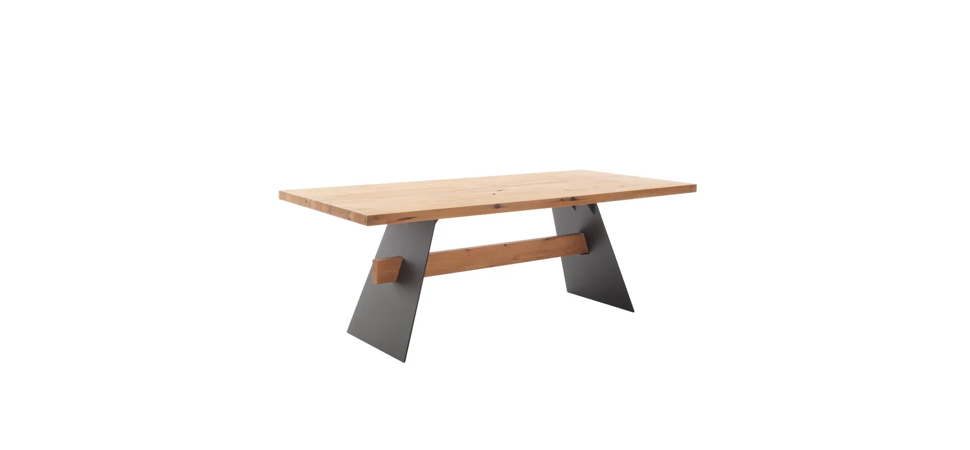 Esstisch - LB ca. 220x100 cm, Balkeneiche massiv