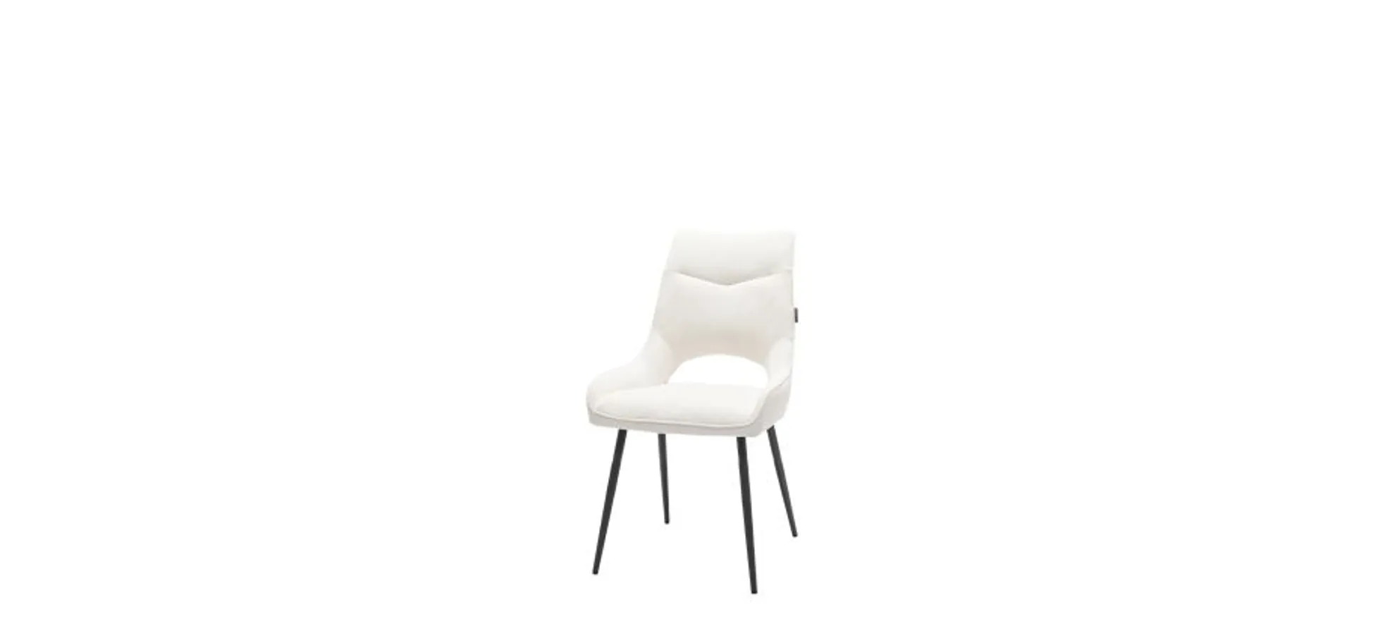 Stuhl MEAVE - Stoff, Creme