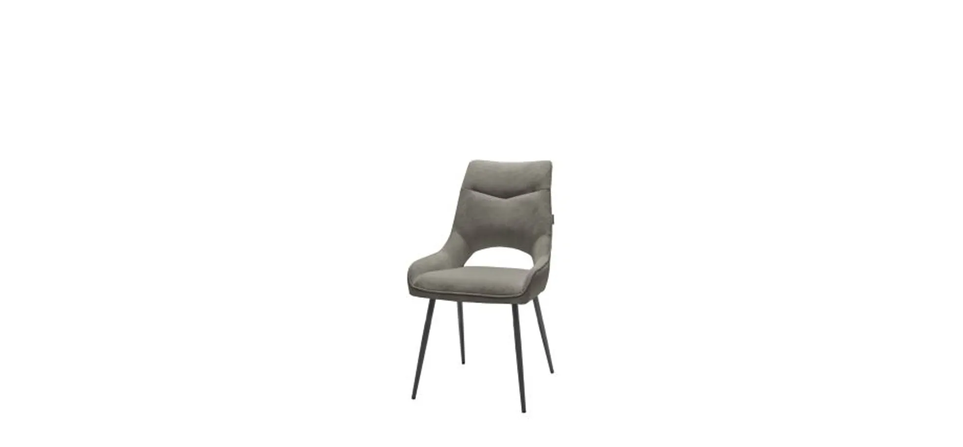 Stuhl MEAVE - Stoff, Grau