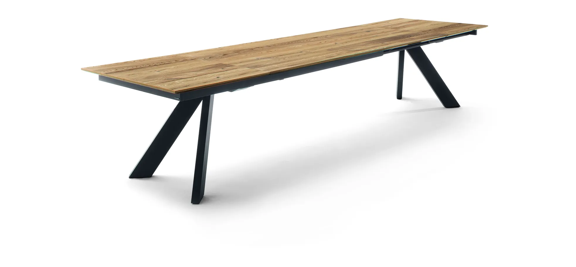 Esstisch - ausziehbar, LB ca. 190x100 cm, Wildeiche Furnier
