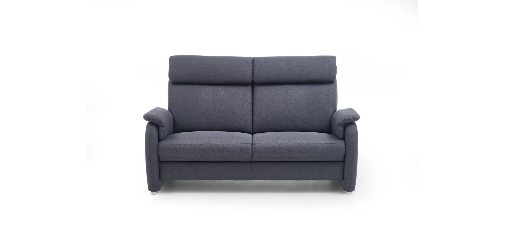 Sofa - 2-Sitzer, Stoff, Anthrazit