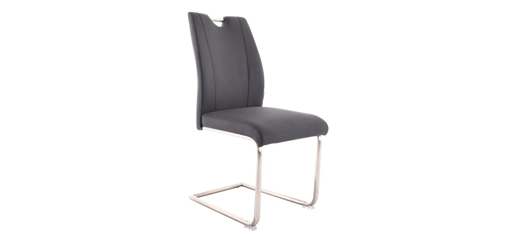 Freischwinger MICHI - Stoff, Schwarz