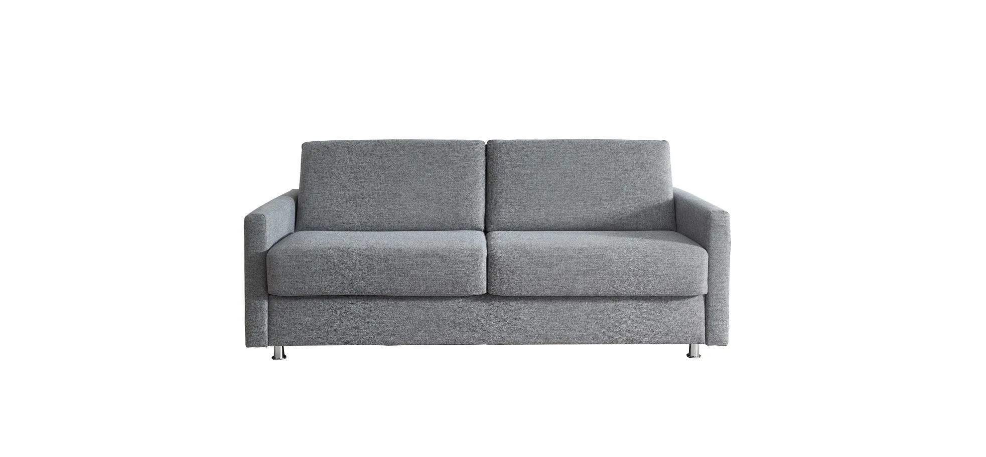 Sofa - 2-Sitzer mit Schlaffunktion, Stoff, Grau