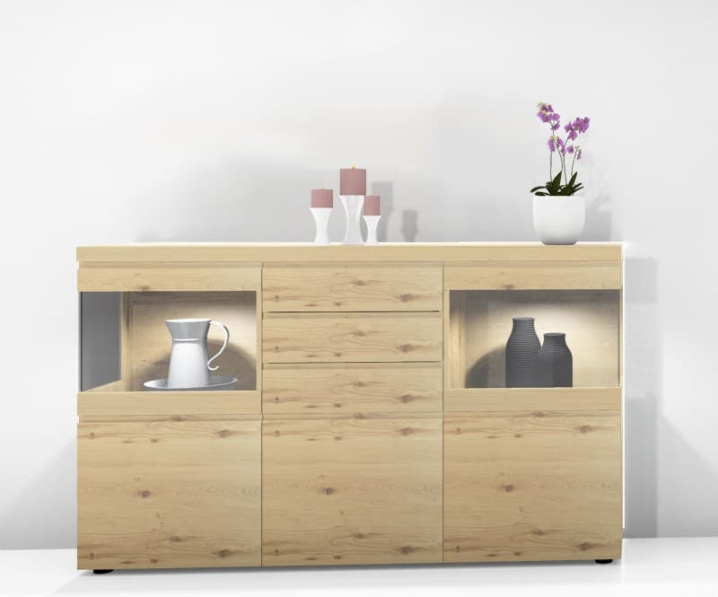 Sideboard - Wildeiche teilmassiv