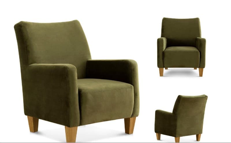 Sessel - Stoff, Olive
