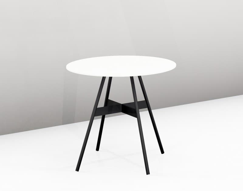 Couchtisch - LBH ca. 55x55x49 cm, ESG Weiß