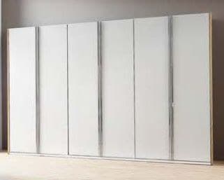 Drehtürenschrank 6-türig Flair-S - B. ca. 315 cm, Lack weiss