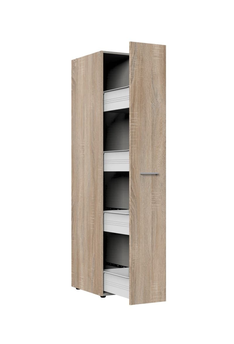 Apothekerschrank- B ca. 30 cm, Eiche Dekor