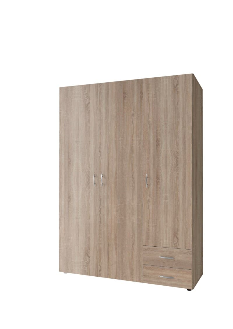Drehtürenschrank- B ca. 120 cm, Eiche Dekor