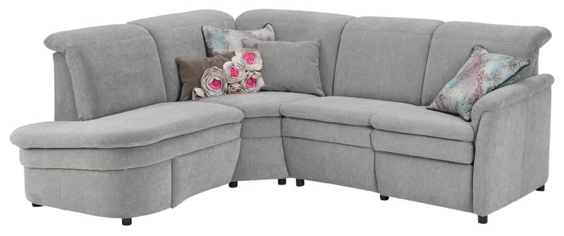 Ecksofa - Ecke links mit 2-Sitzer, Stoff, Taupe