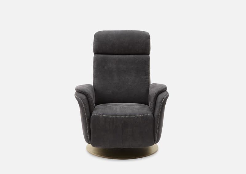 Sessel - Relaxfunktion, Stoff, Grau