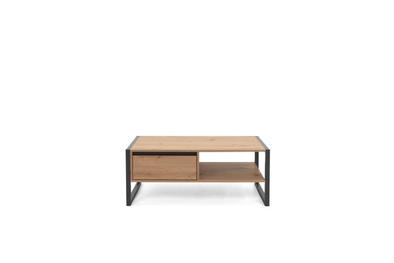 Couchtisch- LB ca. 100x55 cm, Eiche Dekor, Anthrazit