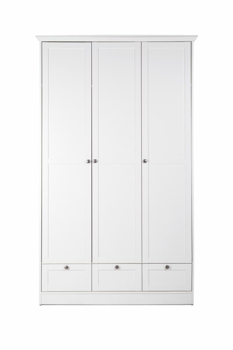 Drehtürenschrank- B ca. 120 cm, Weiß