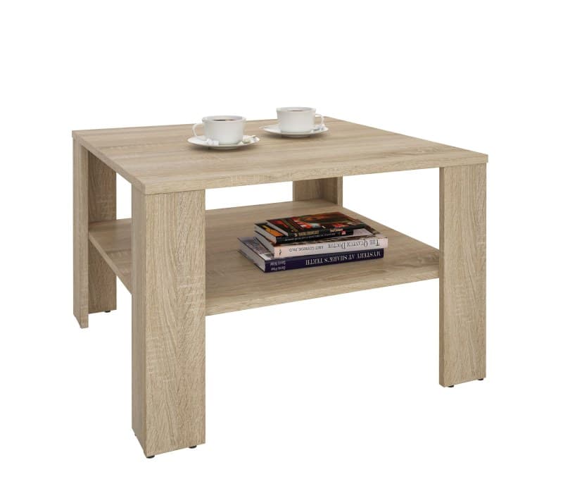 Couchtisch - LB ca. 68x68 cm, Eiche Dekor