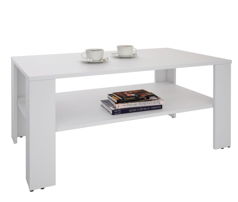 Couchtisch - LB ca. 100x59 cm, Weiß