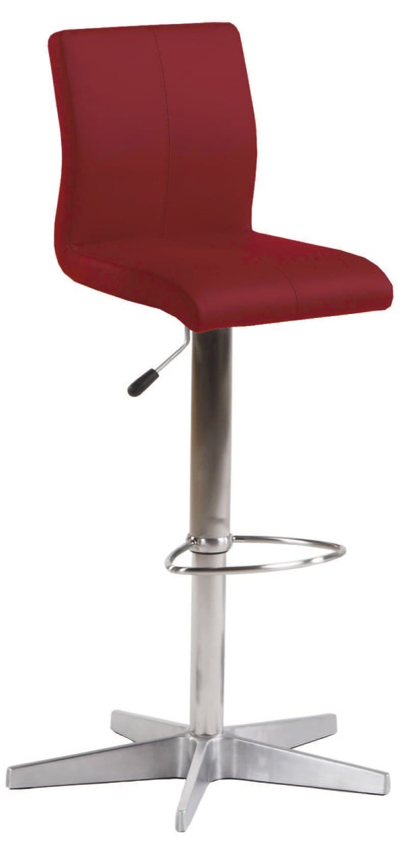 Barhocker - drehbar, Kunstleder, Bordeaux