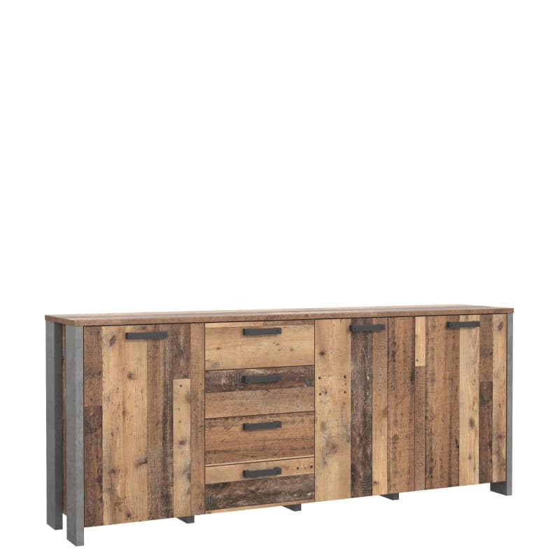 Kommode FEA - Old-Wood Vintage Dekor, Betonoptik