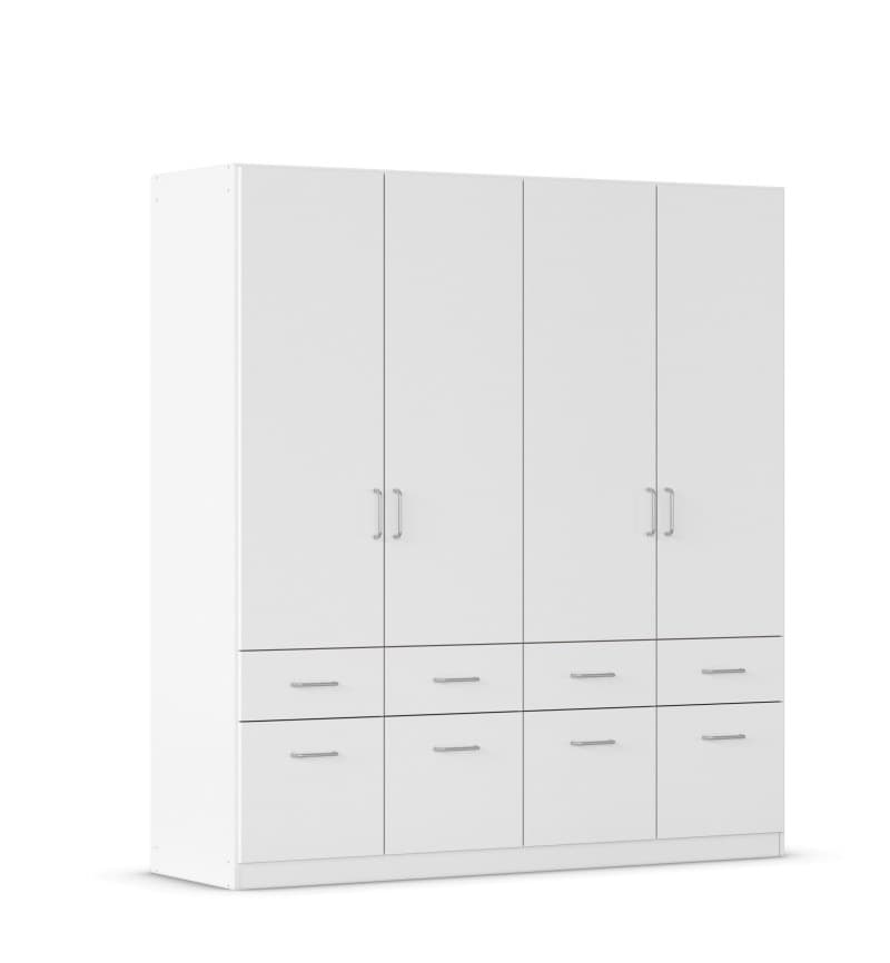 Drehtürenschrank- B ca. 181 cm, Weiß