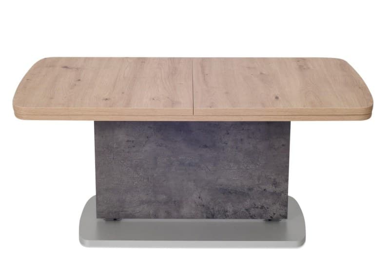 Couchtisch - ausziehbar/höhenverstellbar, LBH. ca. 110x63x53cm, Wildeiche dekor
