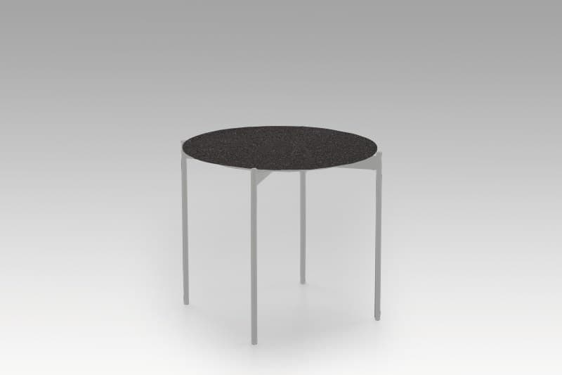 Couchtisch - D. ca. 55 cm, Keramik, Basalt