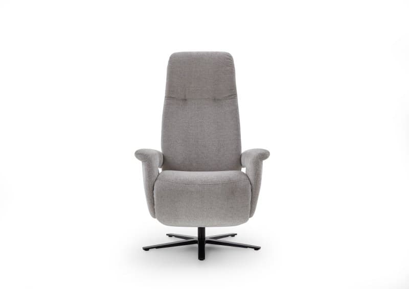 Sessel - Größe M, Relaxfunktion, Stoff, Silbergrau