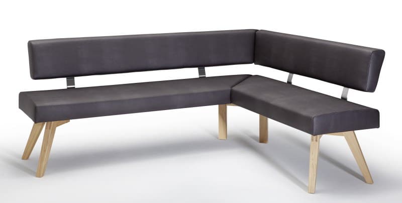 Eckbank - BT ca. 205x165 cm, Polyester, Dunkelbraun