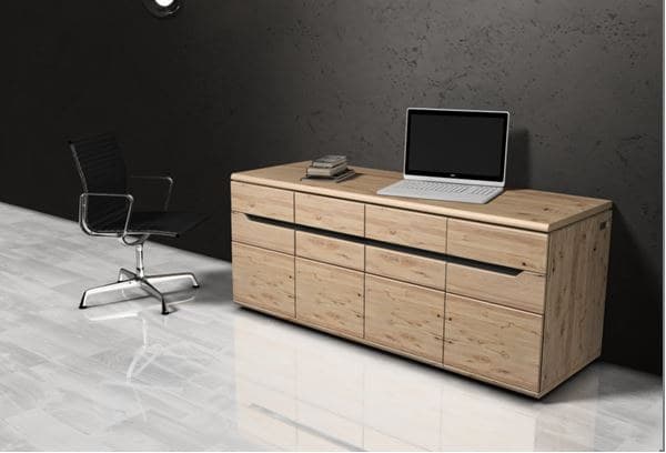 Verwandlungs-Sideboard - schwenkbar links, Wildeiche massiv