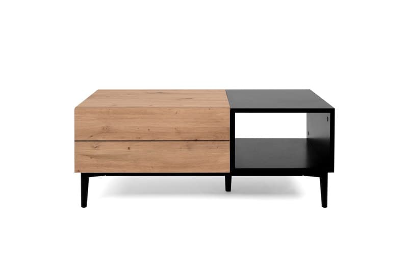 Couchtisch- LB ca. 100x55 cm, Vintage Dekor, Schwarz