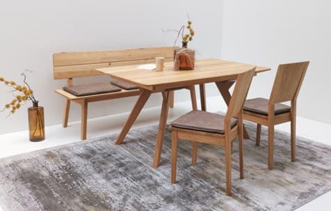 Esstisch - LB  ca. 160x90 cm, Asteiche massiv