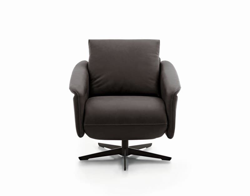 Sessel - Relaxfunktion motorisch, Leder, Hellbraun