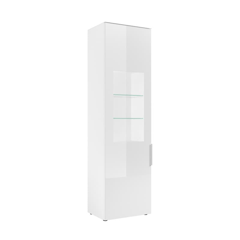 Vitrine - inkl.LED-Beleuchtung, Weiß