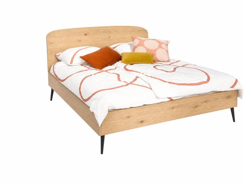 Doppelbett - Liegefläche ca. 180x200 cm, Balkeneiche