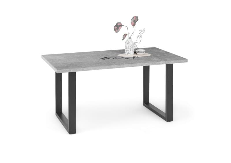 Esstisch - LB ca. 140x90 cm, Graphit, Schwarz