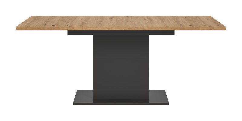 Esstisch - ausziehbar, LB ca. 150x90 cm, Artisan Eiche Nachbildung, Grau