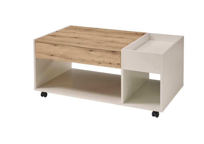 Couchtisch - LB ca. 110x60 cm, Kaschmir, Artisan Eiche Nachbildung