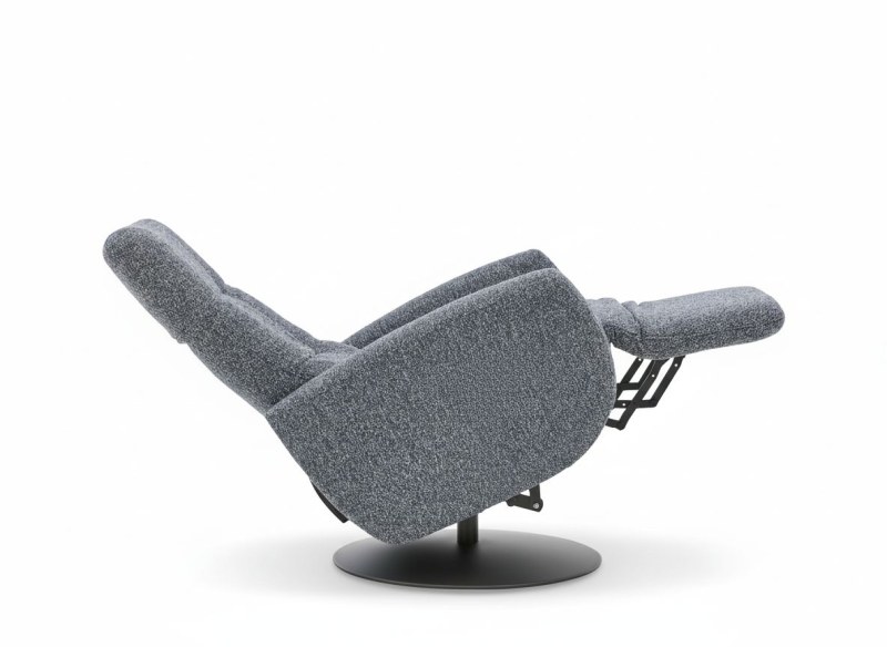 TV-Sessel - Größe S, Relaxfunktion, Kopfteil verstellbar, Stoff, Marine