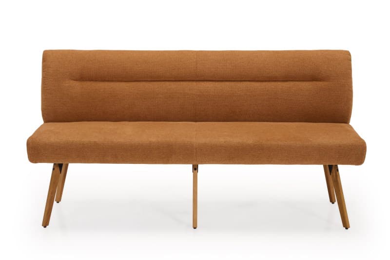 Polsterbank - Breite ca. 180 cm, Stoff, Cognac