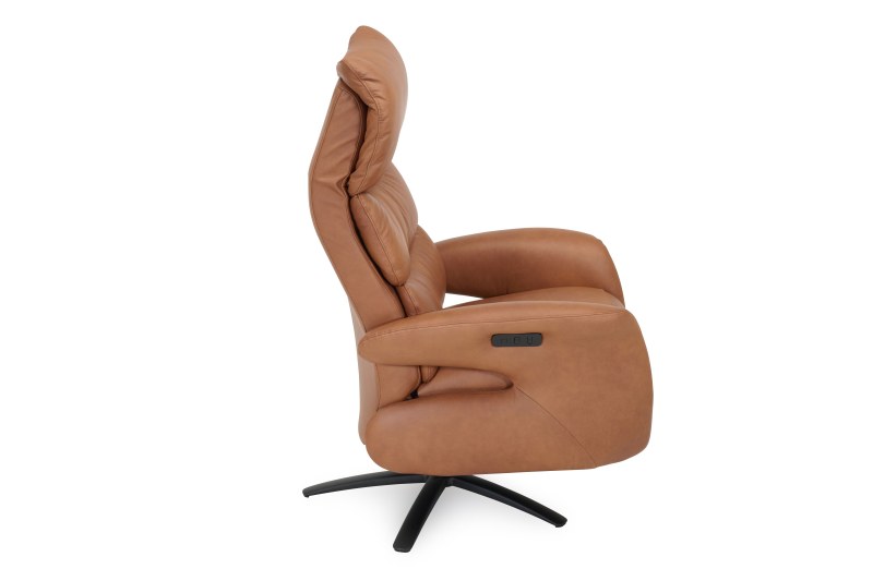 Sessel - Relaxfunktion motorisch, Leder, Rost